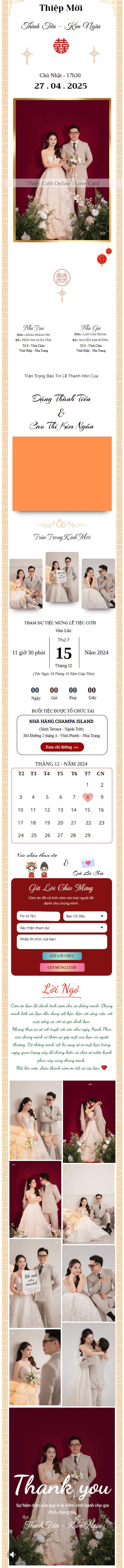 Mẫu thiệp cưới online MB_005 - uWedding